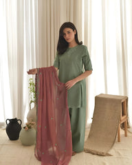 Dyot - Summer 3PC Lawn Embroidered Suit - kp1122