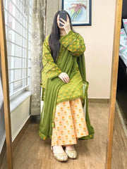 Summer 3PC Lawn Digital Print Dress - KP1153