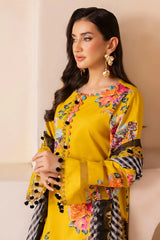 Summer 3PC Lawn Digital Print Dress - KP1161
